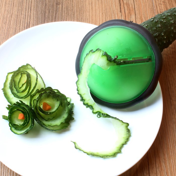 Vegetable Salad Roll Flower Fruit Tool Carving Tool Cucumber Carrot Spiral Slicer Pattern Cutting Tool Knife
