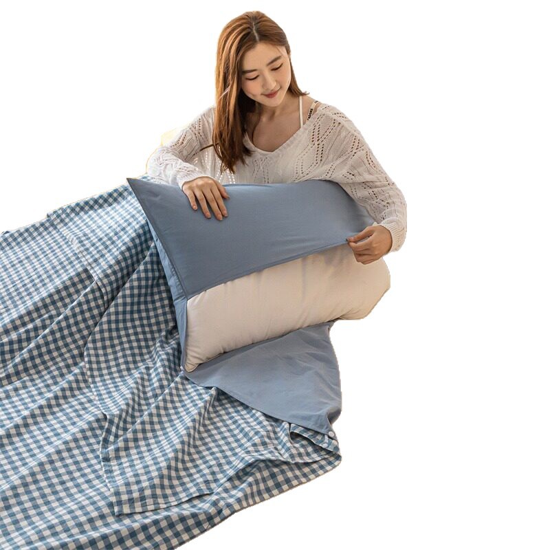 Hotel special anti-dirt sleeping bag travel bed sheet quilt cover portable integrated four-piece set business trip reusable