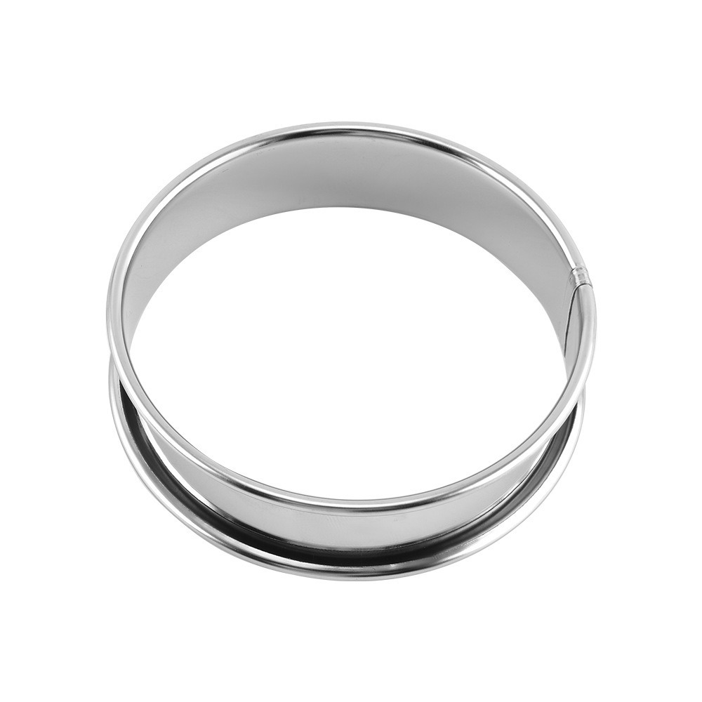 Stainless Steel Cake Ring Tart Ring Mold Double Rolled Edge Round Smooth Baking Tool