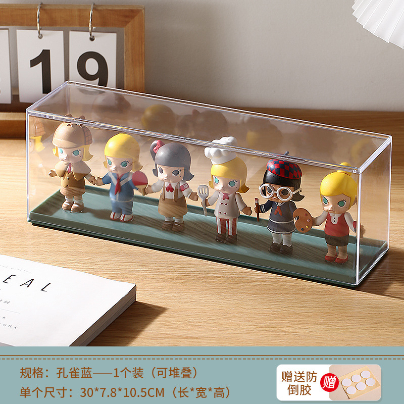 Blind Box Display Case Doll Figure Acrylic Display Stand Storage Cute Particle Dust-Proof Cabinet Hand Figure Storage Box