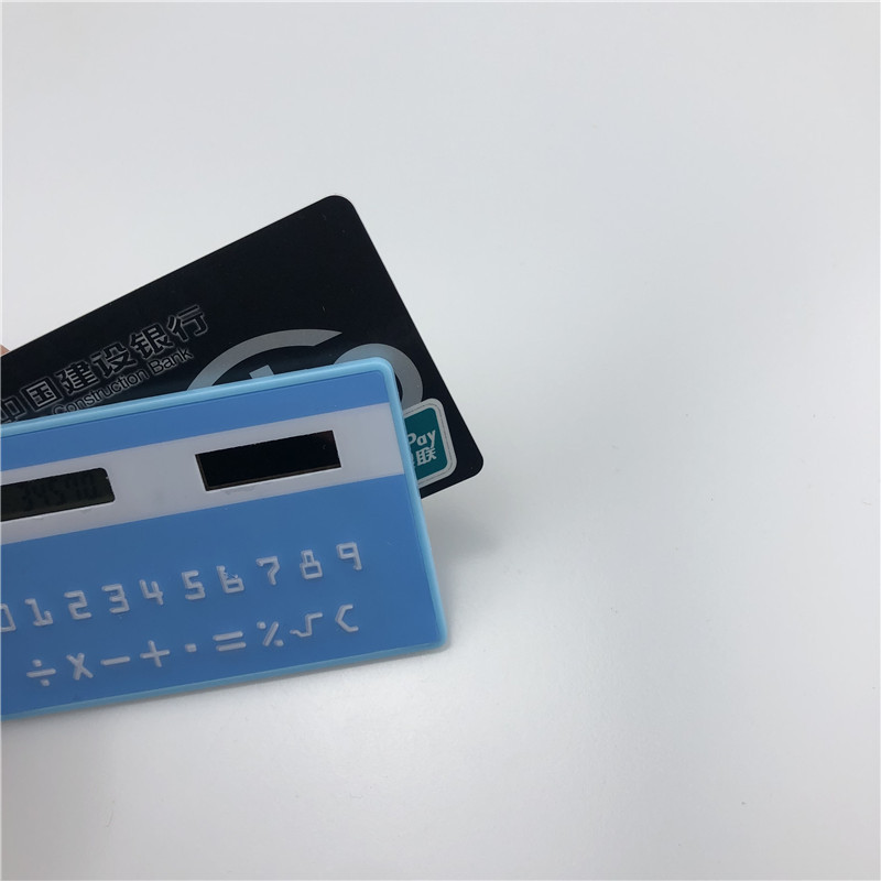 Color Card Calculator Portable Office Student Stationery 8-Digit Plastic Arithmetic Calculator