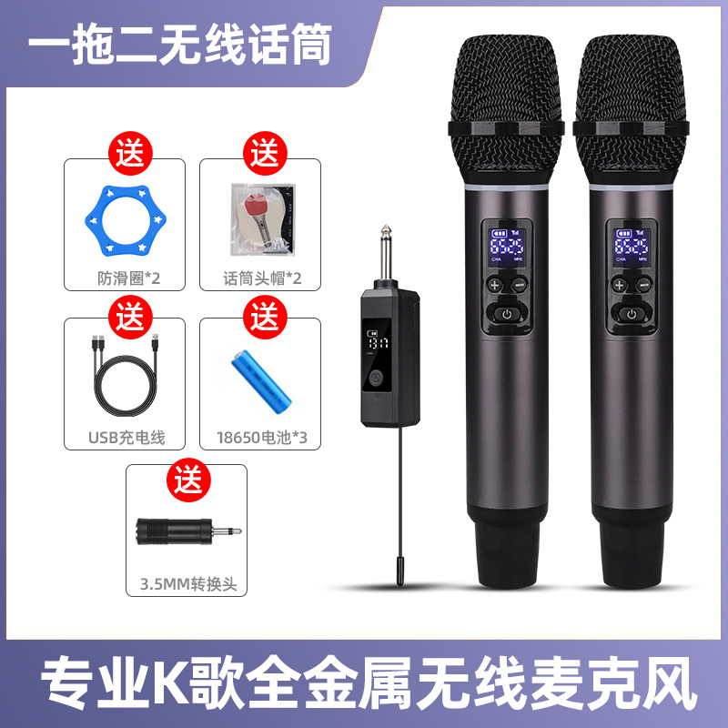Microphone One to Two Home Outdoor K歌 Performance Stage Wireless Microphone