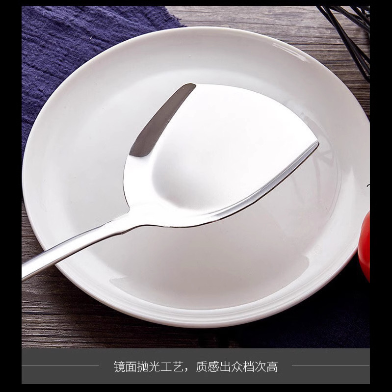 201 hollow handle stainless steel kitchenware S-shaped spatula set, slotted spoon, soup spoon, frying spatula, noodle spatula, wok spatula