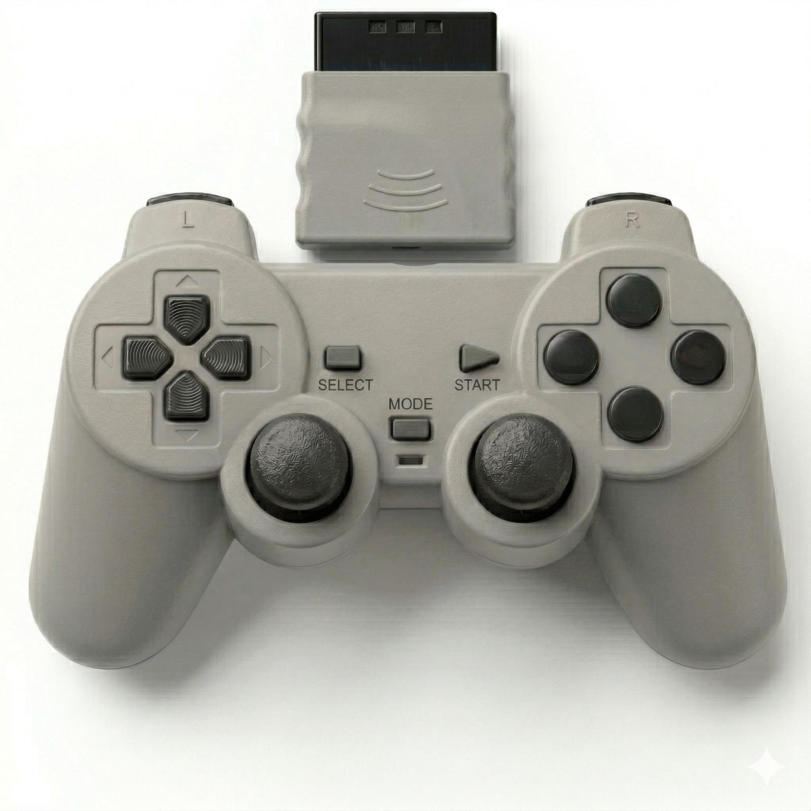 P2 Wireless Game Controller Dual Vibration 2.4G Wireless Supports P2 Console 16 Colors Transparent
