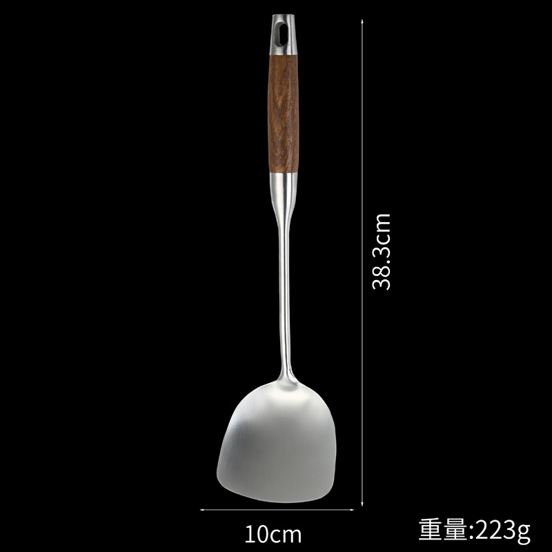 304 rosewood stainless steel spatula spoon kitchen frying spatula household frying spatula slotted spatula