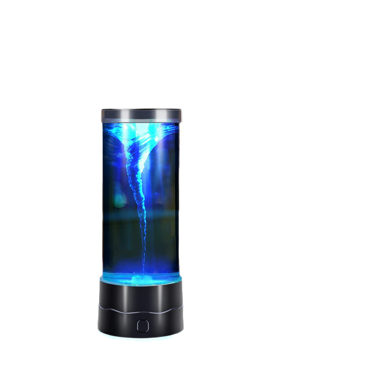 Tornado cylinder lamp USB plug-in LED jellyfish lamp colorful color-changing atmosphere lamp colorful decorative night light