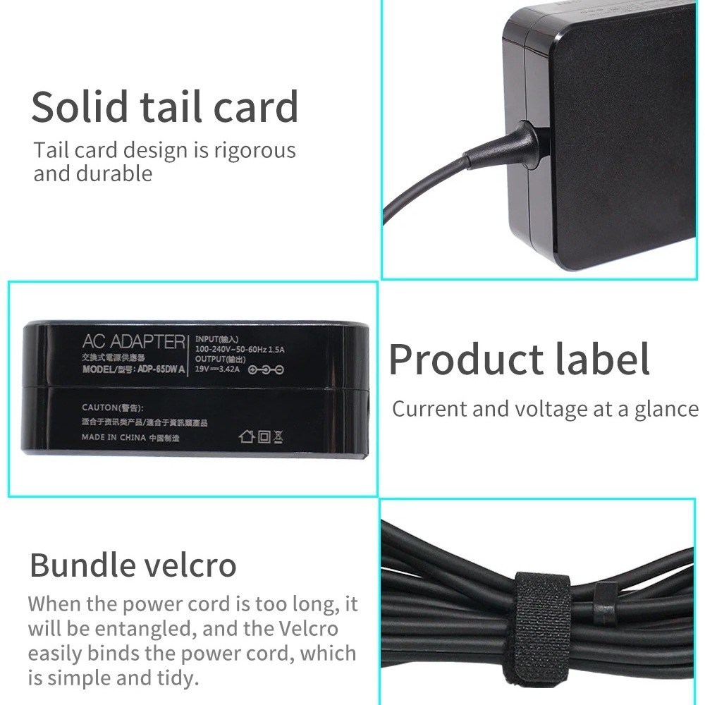 For ASUS computer charger 65W19V3.42A power adapter European standard US standard UK standard export special