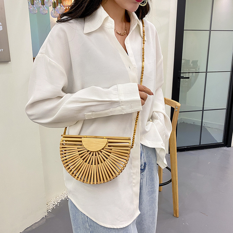 Small Fresh 2026 Spring Summer Crossbody Bag Coin Purse Straw Bag Hollow Small Bag for Women
