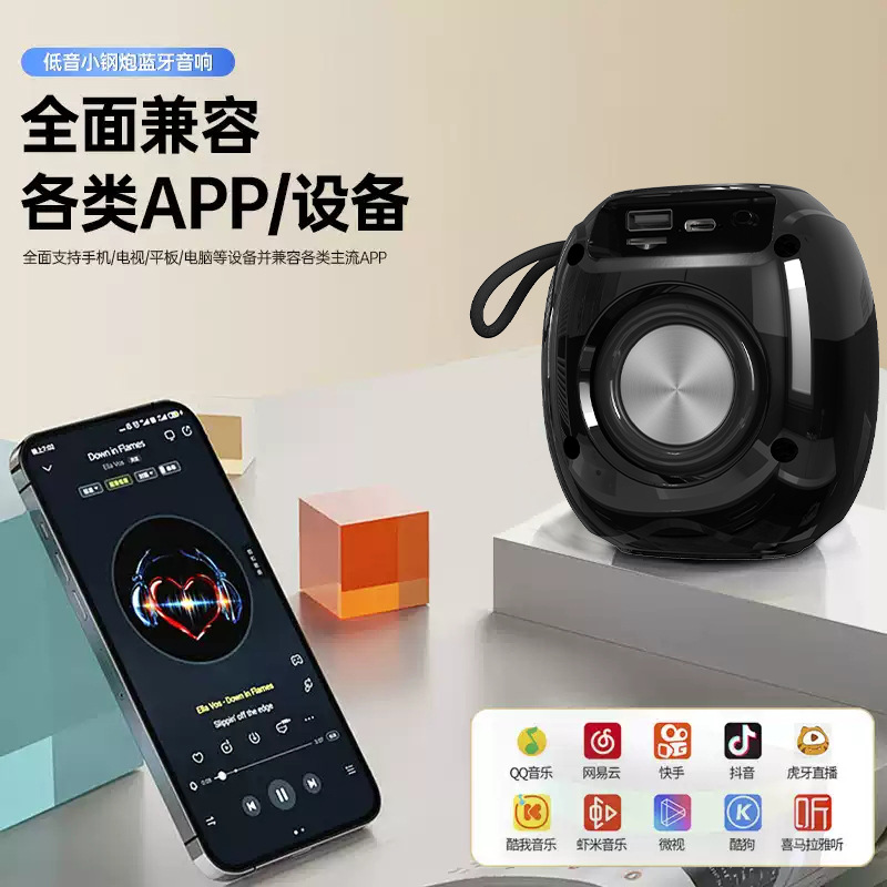New P7G wireless Bluetooth speaker outdoor portable plug-in card desktop gift AI translation speaker TWS