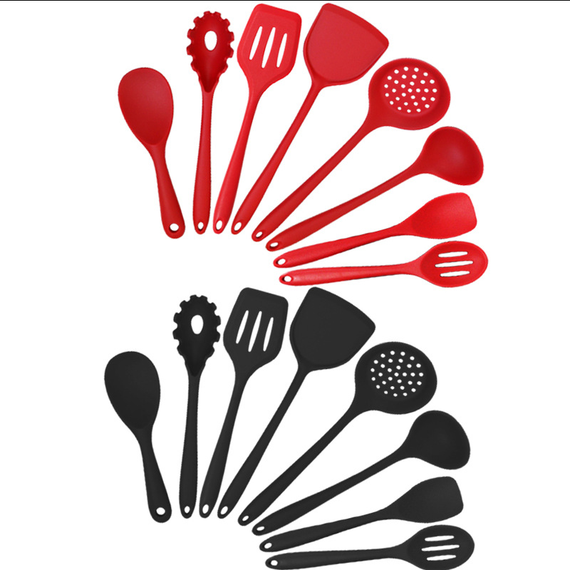 Silicone Spatula and Soup Spoon 8-Piece Set Non-Stick Silicone Spatula Food Grade Silicone Spatula Silicone Kitchenware Set