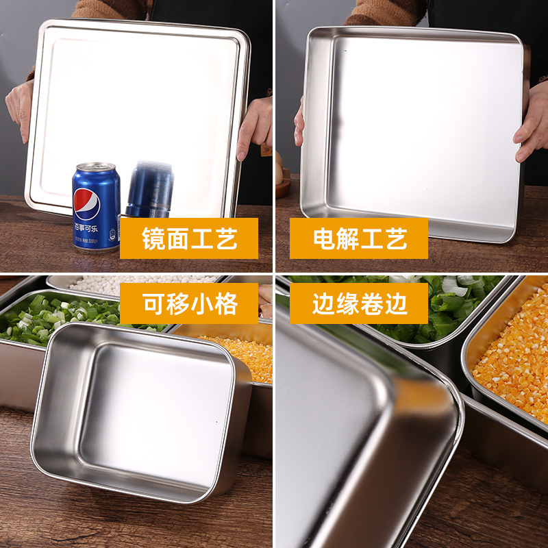 Seasoning box kitchen with spoon, ice powder stall tool seasoning box set combination stall seasoning storage box