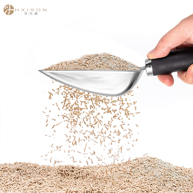 Stainless steel metal cat litter scoop, large size cat poop scoop, cat pet scoop, beach shovel
