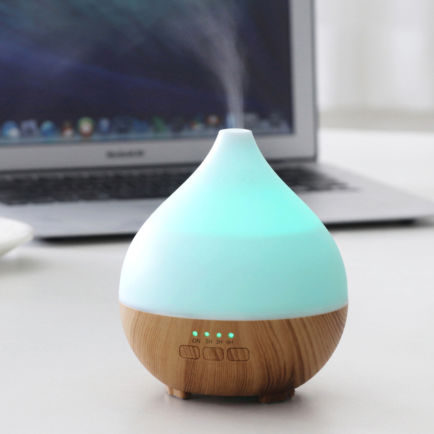 Home Indoor Humidifier Essential Oil TYPE-C Aromatherapy Diffuser USB Portable 140ml Water Transfer Wood Grain Aromatherapy Diffuser