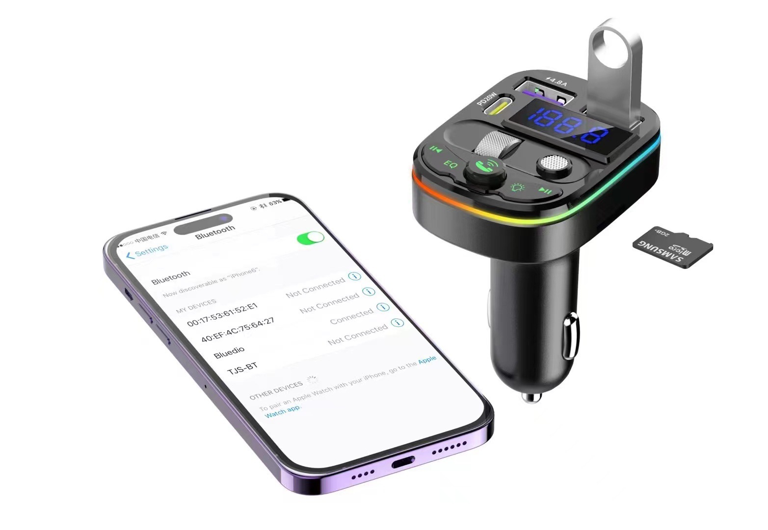 Q28 Car Bluetooth Receiver MP3 Player Multi-function Lossless Sound Quality Cigarette Lighter Converter Car Charger