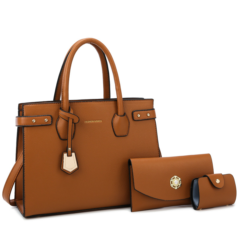 Handbags 2024 New Large Capacity Shoulder Handbag Multi-piece Set Mother-child Bag Simple Commuter Bag