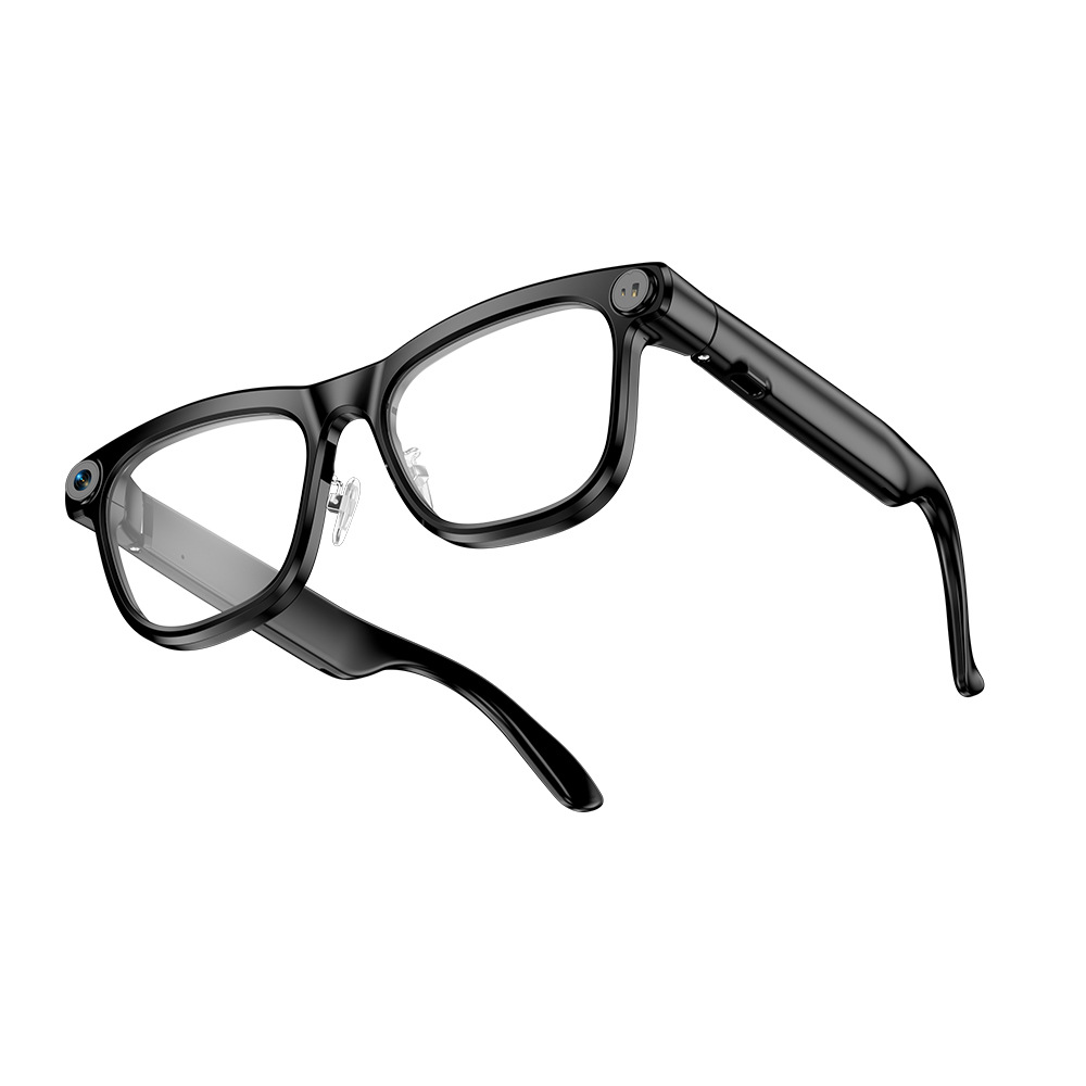 Smart Glasses AI Object Recognition Voice Assistant Translation 13MP Camera 4GB Music Bluetooth Call Photo