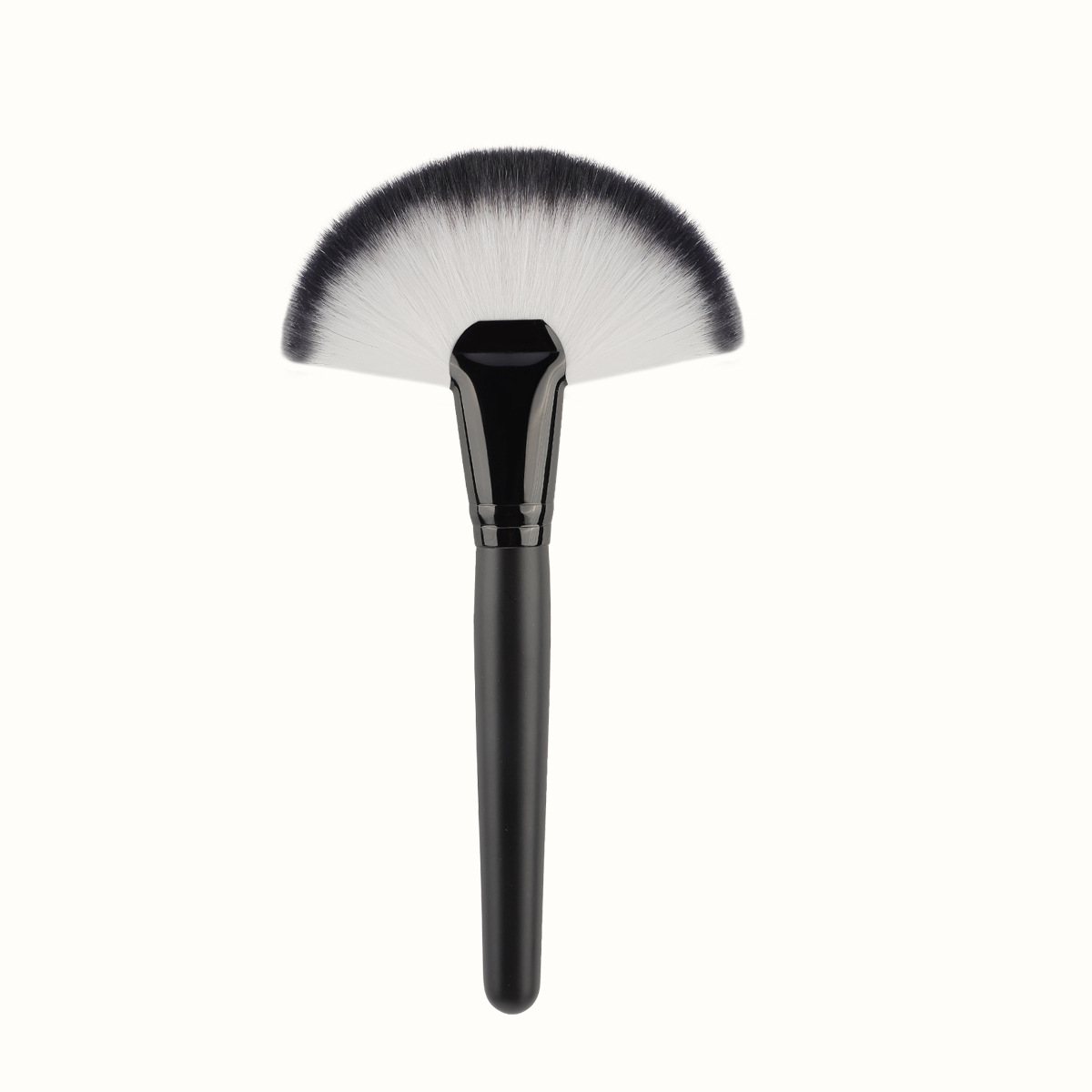 New Single Large Fan Brush Highlighter Brush Excess Powder Brush Face Highlight Brush Soft Bristle Fire Shape Cosmetic Tool