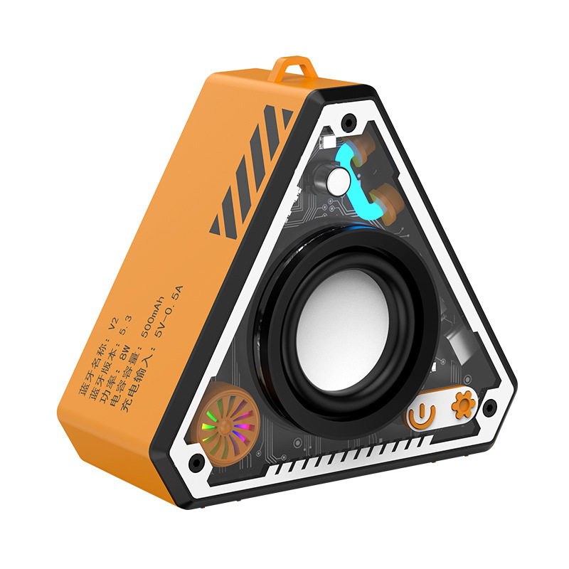 V2 Cool Mecha Portable Wireless Bluetooth Speaker HiFi Surround Sound Outdoor Audio Exclusive