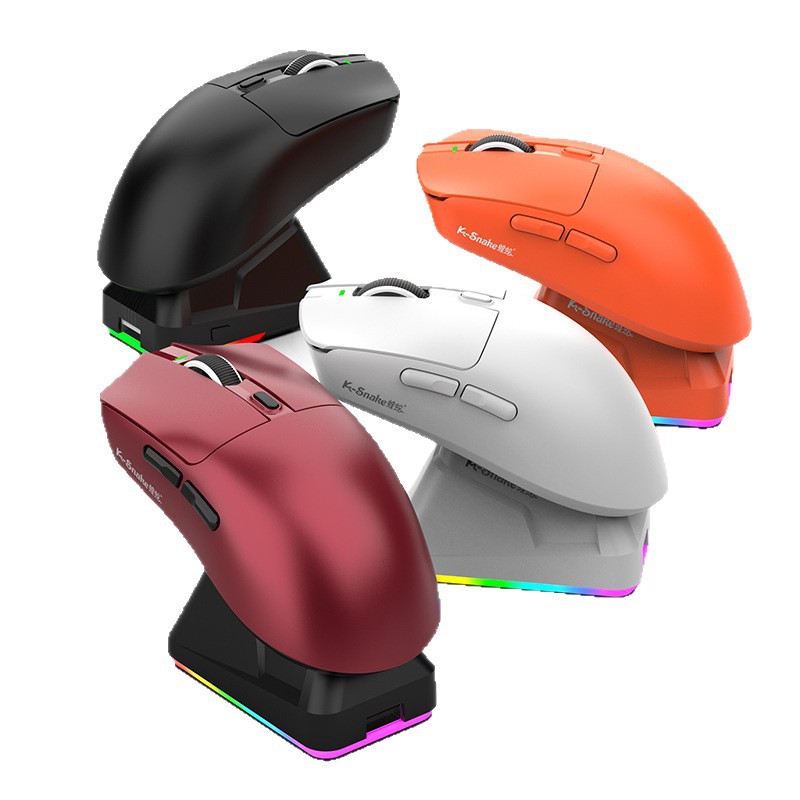 Viper X11 Tri-Mode Mouse Lightweight Wireless Bluetooth 2.4G Mouse with Charging Dock Gaming Esports