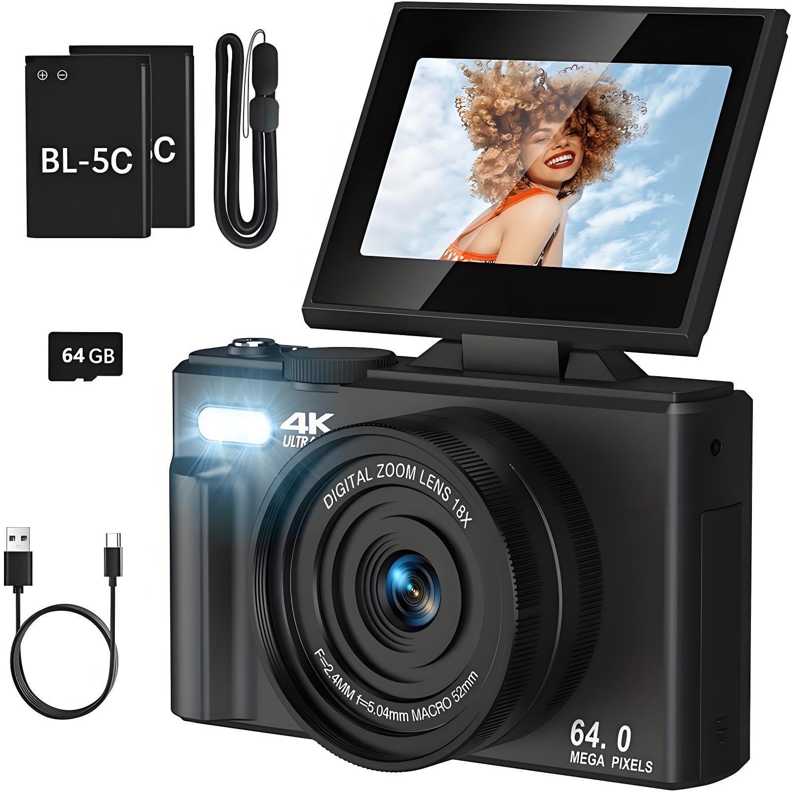 黑色4K【双电】+64G内存卡+读卡器