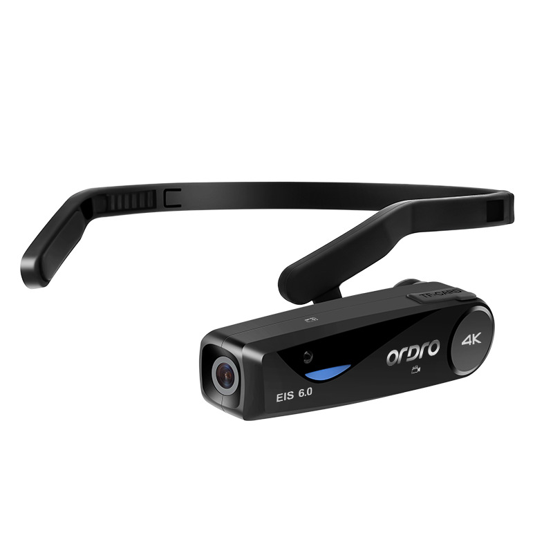 Ordro EP6PLUS Head-Mounted HD Camcorder 4K Quality Sports Companion Vertical Screen Mode