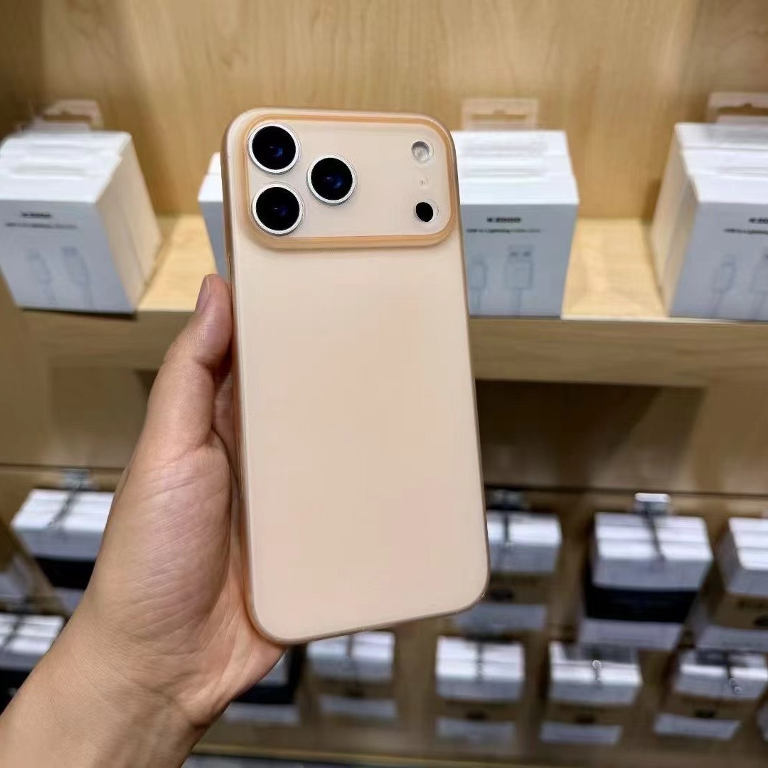 For iPhone 17 Air Lightweight Orange Case Apple 17 Pro Max Translucent Matte Frosted PP Phone Case