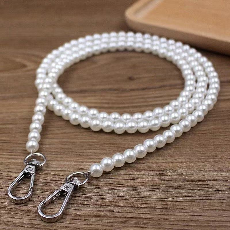 Phone Lanyard Women Pearl Long Crossbody Pikachu Chain Small Fragrance Style Neck Strap Universal Chain