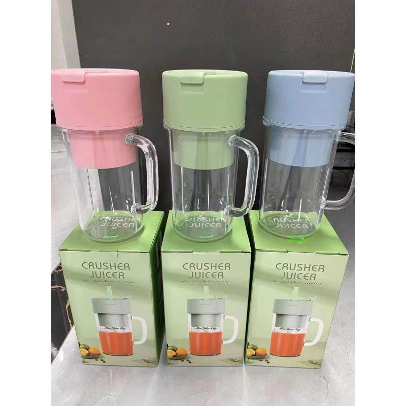 Straw Juicer Cup, Home Juicer, USB Rechargeable, Portable Juice Machine, Outdoor Travel Cup, Fruit and Vegetable Juicer