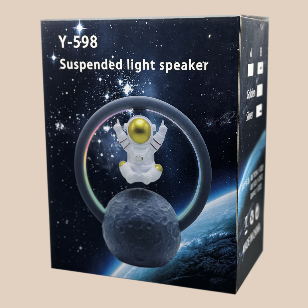 Magnetic levitation astronaut Bluetooth speaker lamp small spaceman RGB wireless subwoofer ornament birthday gift