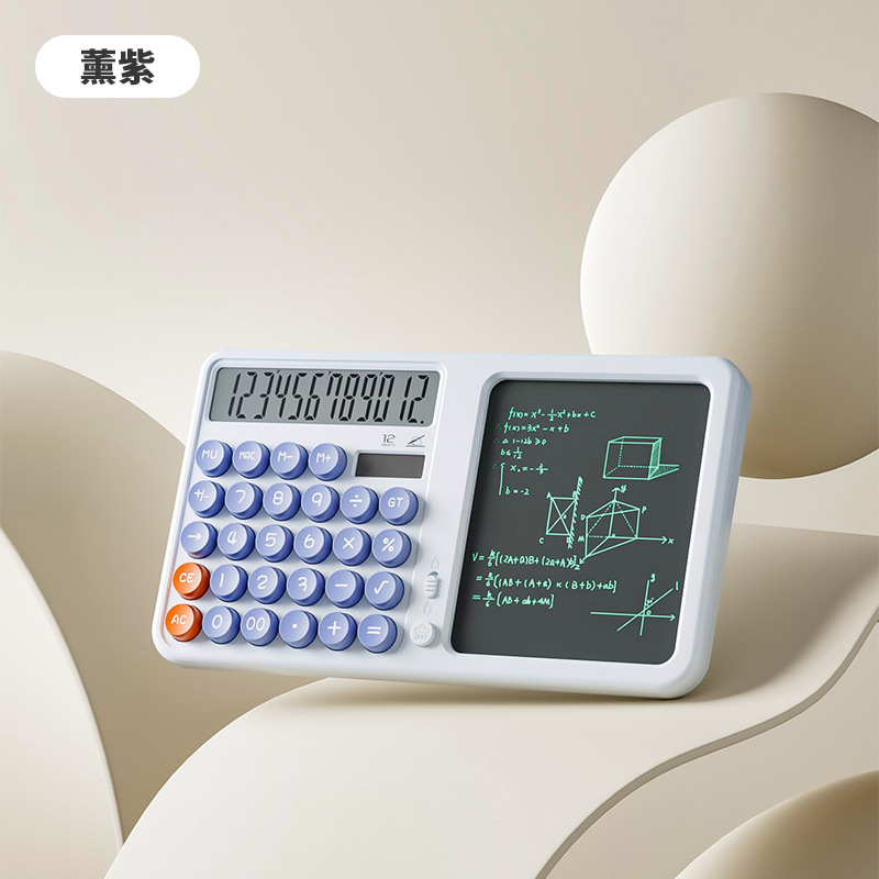 Goddess Writing Pad Computer for Office Students Portable Financial Accounting Solar Calculator