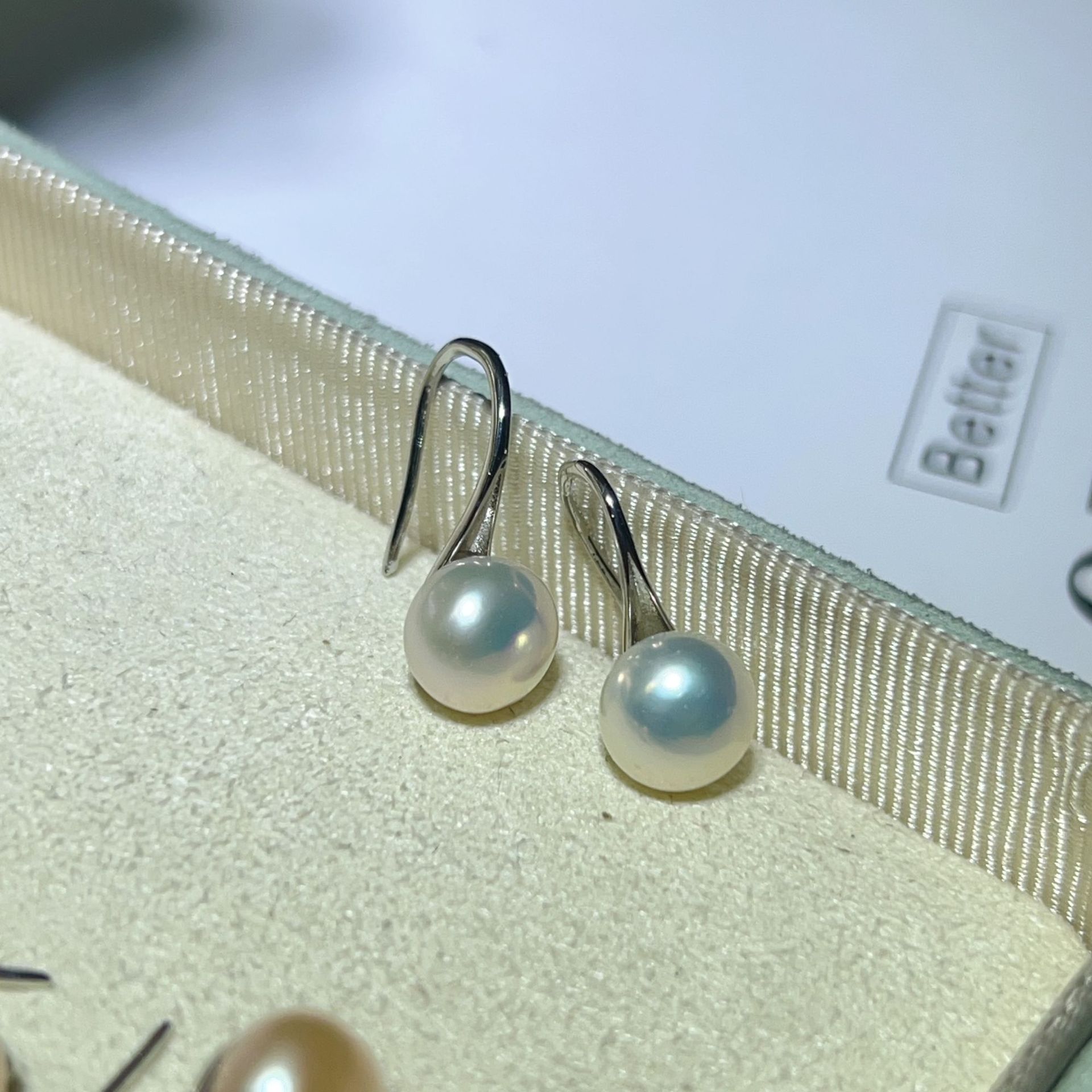 Freshwater Pearl Ear Hooks Bread Pearl High Heel Earrings Note Earrings Earrings