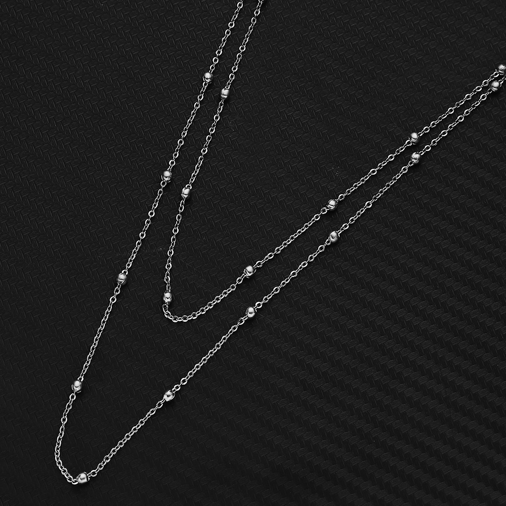 Sexy stainless steel 18K gold bead chain waist chain, beach bikini chest chain body chain