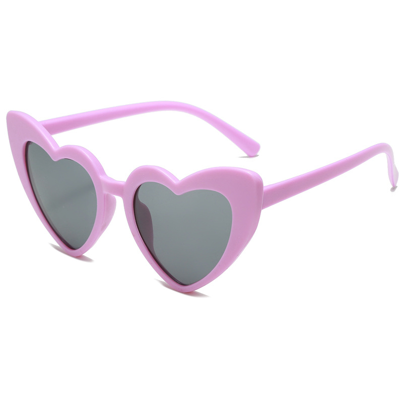 Children's candy color heart sunglasses, posing男女 baby anti-ultraviolet glasses, graduation photo props sunglasses
