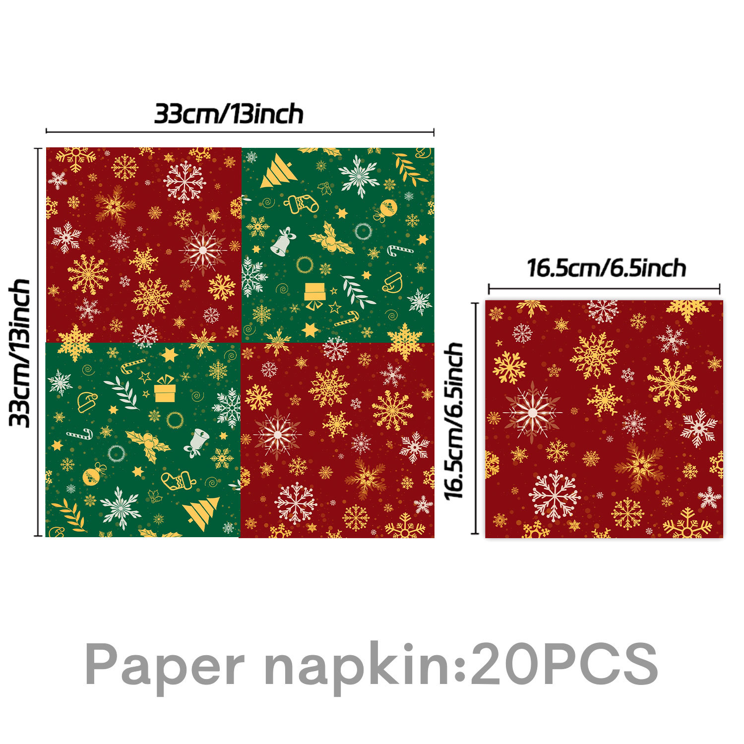 New Red Green Christmas Theme Holiday Party Tableware Paper Plate Napkin Tablecloth Bunting Flag Cake Decoration