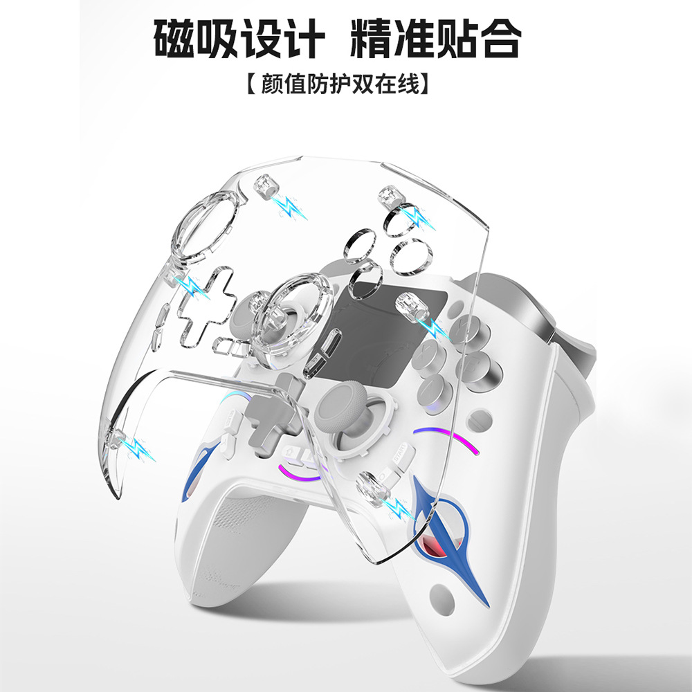 Multi-Function Game Controller Screen Display Android iOS Game Controller Compatible with PC/PS4/Switch Controller