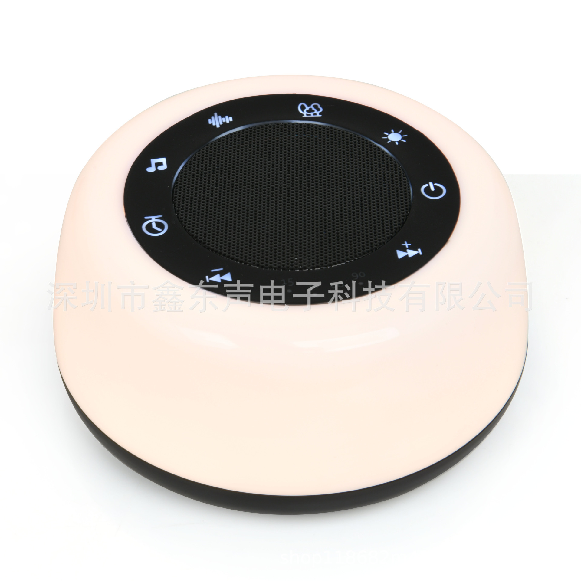 New LED White Noise 30 Tracks Smart Timer Bedside Atmosphere Breathing Light Sleep Aid TPC Fast Charge Sleep