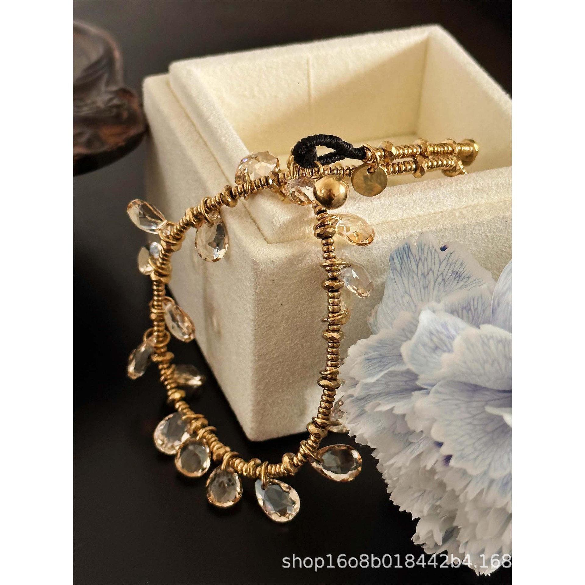 301 South France Workshop Cleopatra Movie Inspiration Imported Crystal Tassel Necklace Bohemian Y8-17