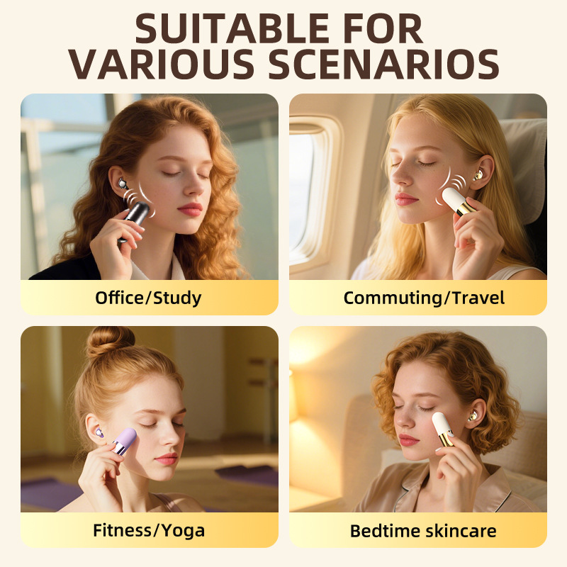 2025 New S13 Wireless Invisible Bluetooth Sleep Headset Side Sleeping No Ear Pressure Vibration Massage Reliever