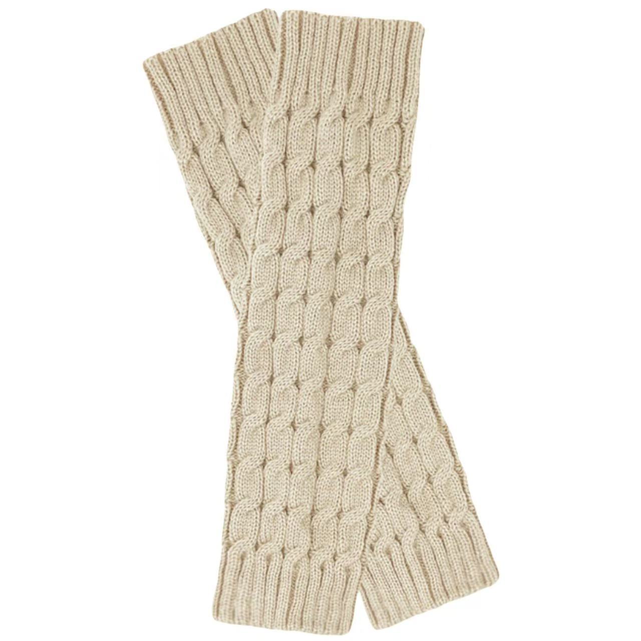 Stacked Socks Cuff Autumn Winter Knit Leg Warmers New Simple Women's Calf Shaping Cable Knit Socks