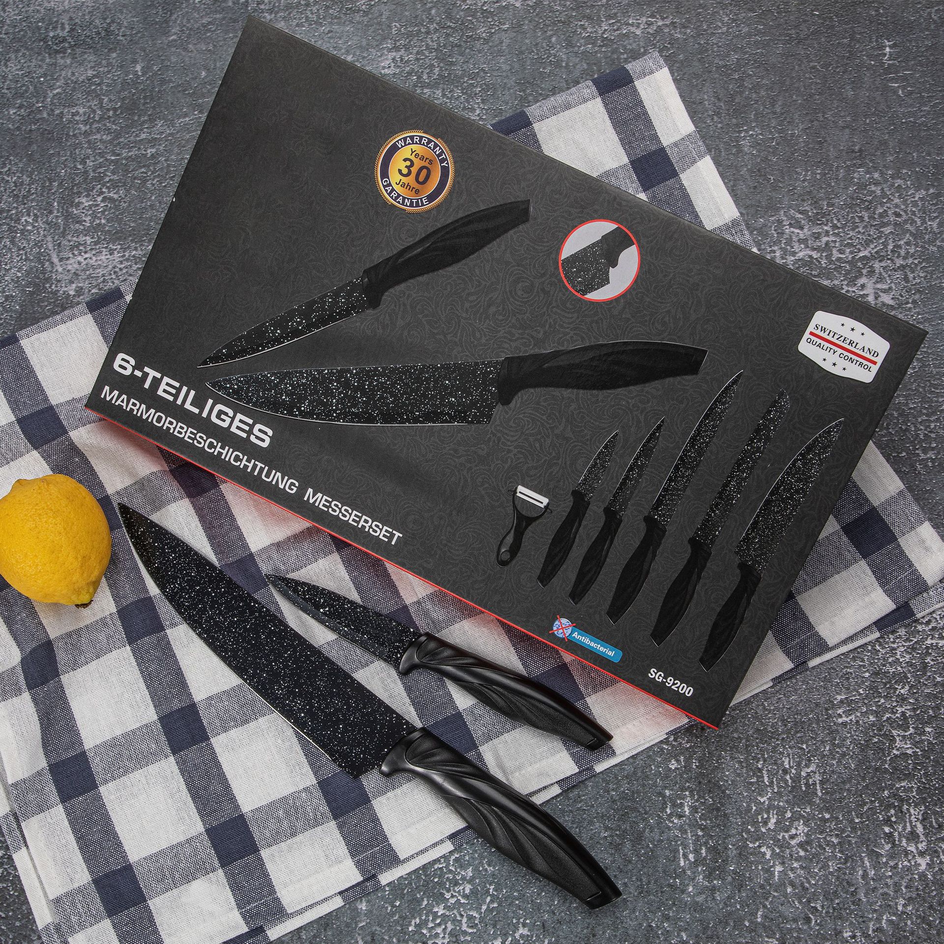 Full Set Knife Set Stainless Steel Household Kitchen Chef Knife Six-Piece Combination Gift Knife Set