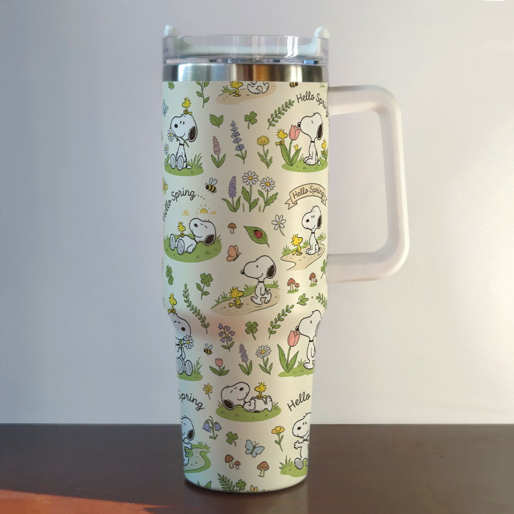 Stainless steel thermal cup Tumbler car cup 40OZ Snoopy large capacity car ice霸 cup