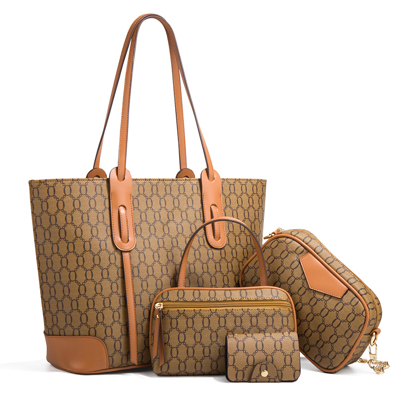 2026 new handbag large tote bag shoulder crossbody bag large capacity four-piece set mother-daughter bag