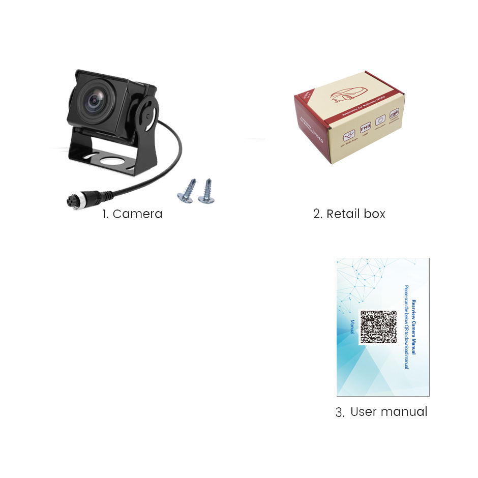 Truck reversing camera serial coaxial vehicle monitoring harvester image bus AHD1080P USB