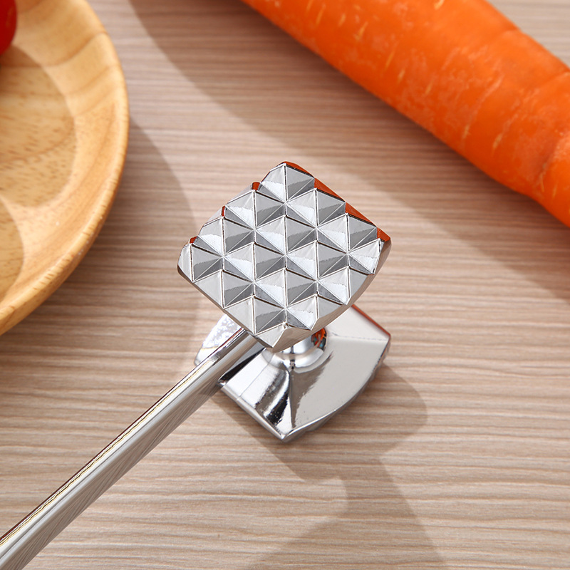 Meat Tenderizer Multifunctional Manual Meat Hammer Double-Sided Tenderizer Kitchen Utensil Meat Tenderizer Needle Pricker