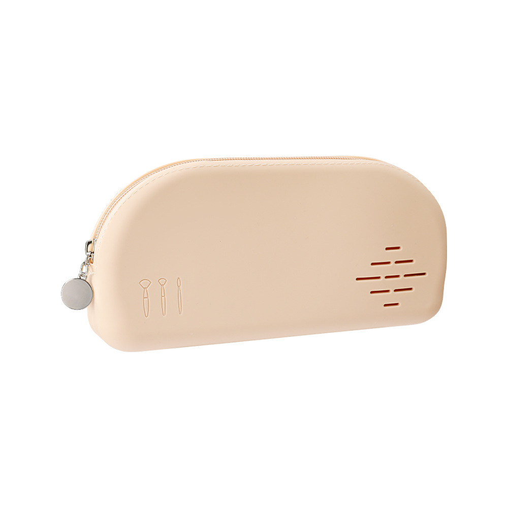 Silicone makeup storage bag dustproof makeup brush storage tool bag travel portable cosmetic handbag
