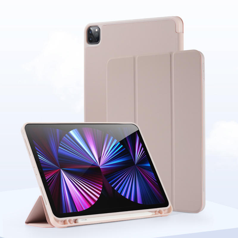 Compatible 2025 11 Inch 10.5 with Pen Slot Air4 Tablet iPad 10.2 Silicone 9.7 Soft Case Bottom Protective Case