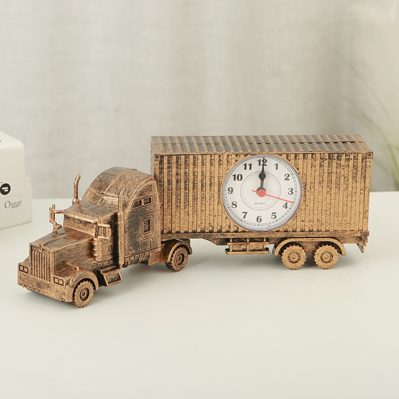 Tractor Trailer Container Truck Alarm Clock Alarm Clock Alarm Clock Student Bedside Clock Home Alarm Clock