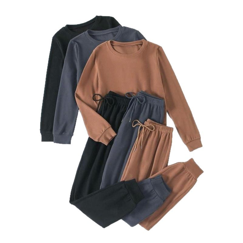2026 Men's Casual Hoodie Spring Autumn Round Neck Hoodie Suit Sportswear Suit Men Three Sets