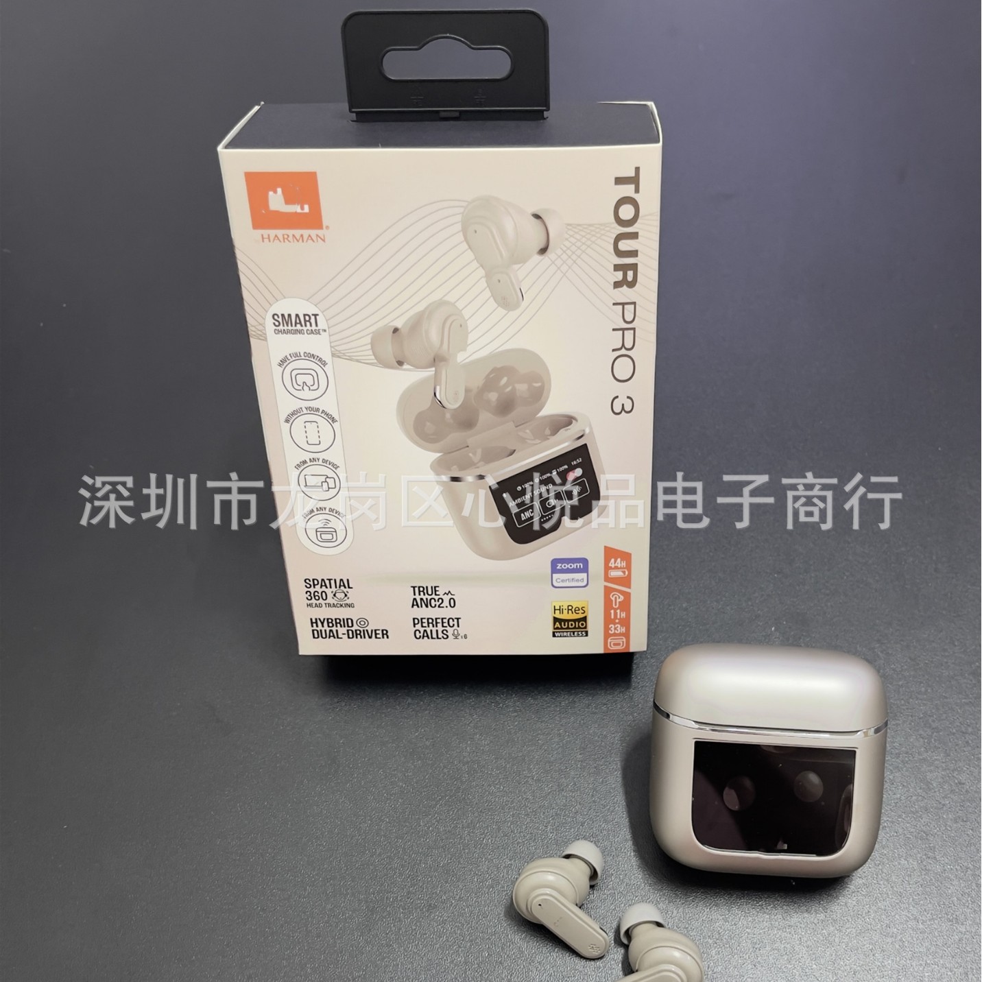 New TOUR PRO3 ANC+ENC smart screen 21 language Bluetooth earphone