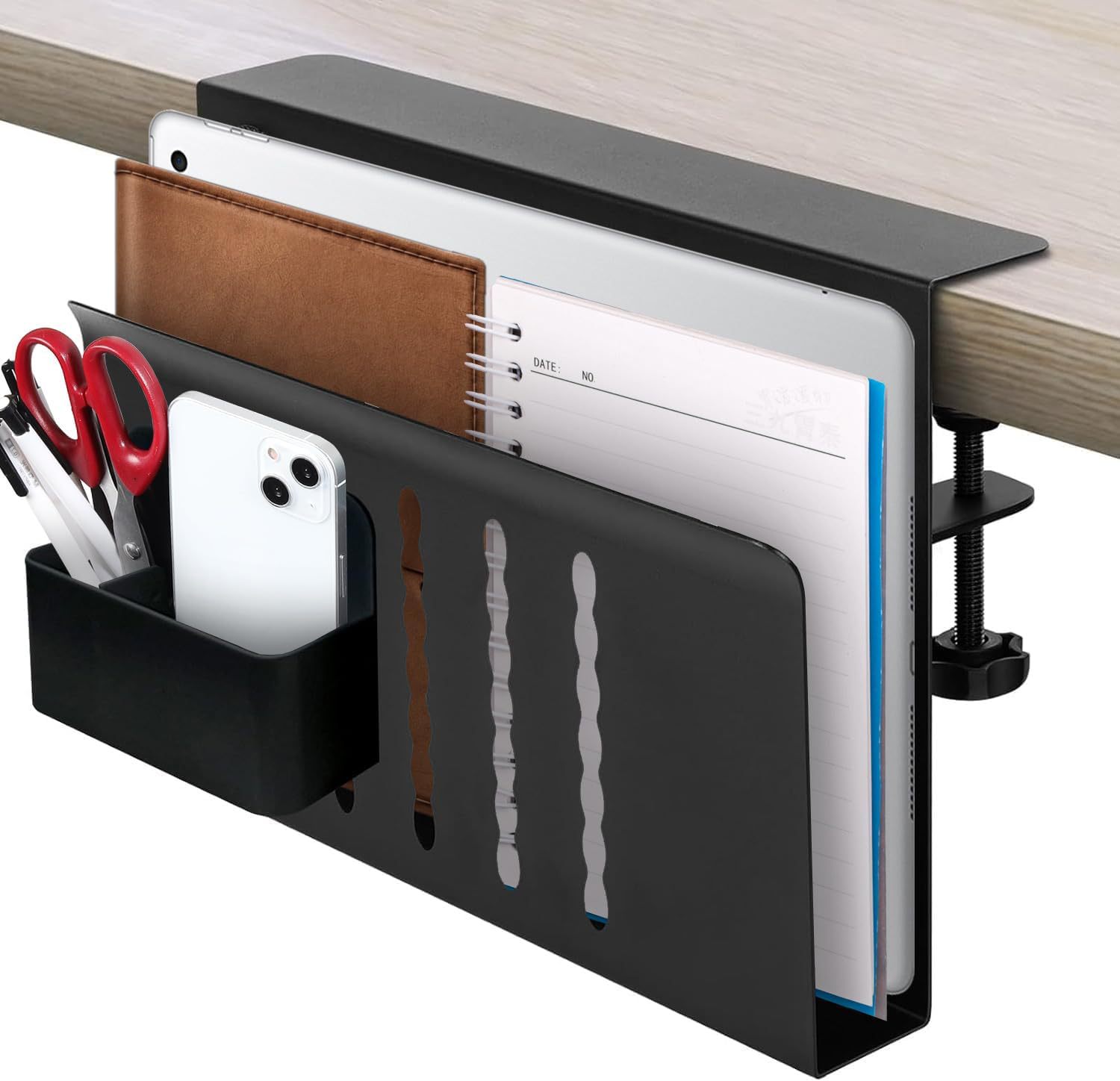 Multifunctional vertical laptop cooling stand, desktop mobile phone tablet universal storage stand
